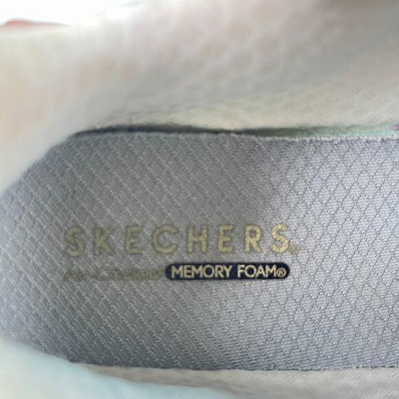 Skechers UNO Gen1 Shimmer Away White Casual Sneakers Shoes 310545L Youth Size 3 - Picture 9 of 11